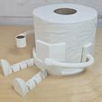 1.1.jpg SUPORTE ARTICULADO 3D PARA ROLOS DE PAPEL HIGIÉNICO 😉