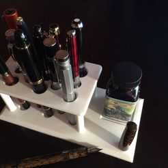IMG_0473.JPG Free STL file Aaron's Pen&Ink Stand・3D print model to download