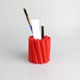 cup4.JPG Free STL file Spiral Desk Stationary Holder・3D print design to download