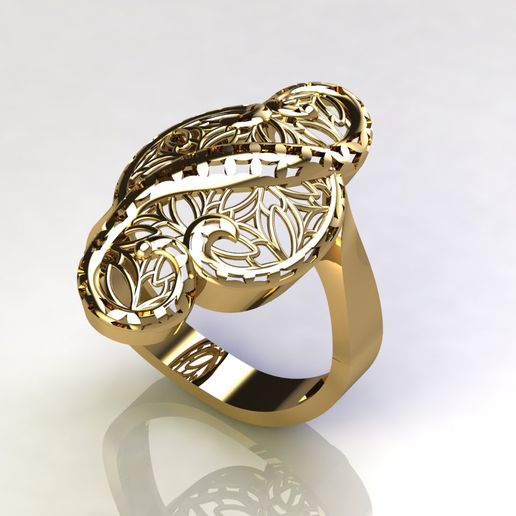 WOMEN RING PLAIN 3D PRINT MODEL 3DM 3D model