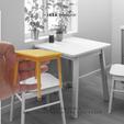 IKEA-NORRAKER-CHAIR-7.png Miniature Ikea-inspired Norraker Chair for 1:12 Dollhouse, Chair for Dollhouse, Miniature Furniture Chair