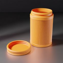 container_02.jpg Free STL file THREADED CONTAINER 0002・3D printable object to download