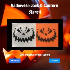 PLT Y a ern Stenci (SW fa with stencils Halloween Jack O Lantern Stencil