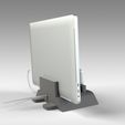 Untitled-4.jpg STL file Apple Device Charging Station for MacBook and iPad Pro・3D print design to download