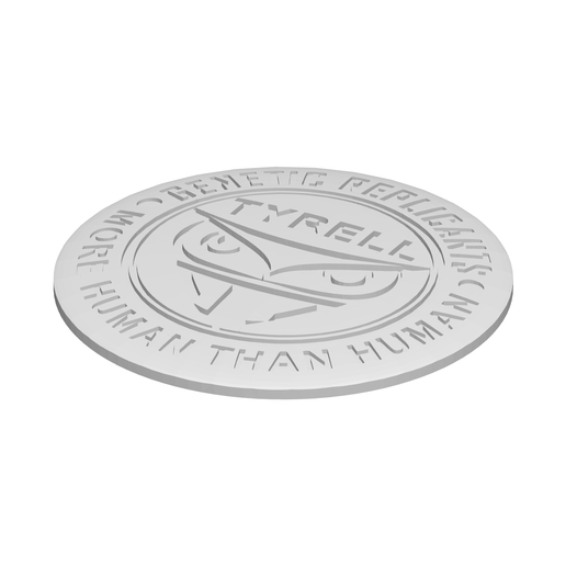 stl.png Blade Runner Tyrell Badge / Emblème
