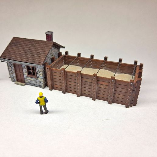 🏠 N Scale Sand Drying House・ STL File for ・Cults