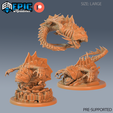 Deep-Sea-Predator.png Deep Sea Predator Set ‧ DnD Miniature ‧ Tabletop Miniatures ‧ Gaming Monster ‧ 3D Model ‧ RPG ‧ DnDminis ‧ STL FILE