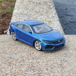 Civic-Front.jpg STL file 16 Civic SI Body Shell (Xmod and MiniZ)・3D print design to download