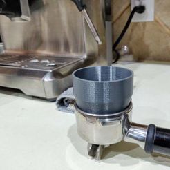 IMG_20190509_100256.jpg Free STL file Breville Portafilter funnel for Niche Zero grinder・3D print design to download