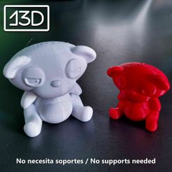37.jpg Бесплатный STL файл Плюшевый медведь・Модель 3D-принтера для скачивания