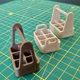 IMG_20210208_122100.jpg STL file Dollhouse: bottles and bottles carriers set・3D printing idea to download