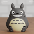 Totoro05.png Totoro Chibi 2 models Fanart No Supports
