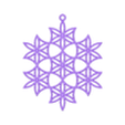 Snowflake_1_V2.stl Snowflake Ornaments