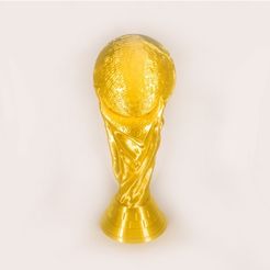 3D printed World Cup Replica Solid 3D model STL file1.jpg Descargar archivo STL gratis Réplica de la Copa del Mundo Sólida • Plan para imprimir en 3D, HeyVye