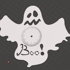 ghost-boo-clock-b.jpg Fichier STL horloge fantôme boo・Objet imprimable en 3D à télécharger