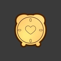Clock-with-heart_1.jpg Clock with heart Stl File