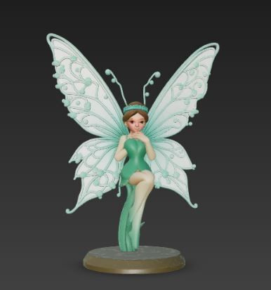 🦋 Butterfly fairies・ STL File for 3D printing・Cults