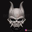 17.JPG Oni Skull Mask - Hannya Mask-Devil Mask For cosplay 3D print model