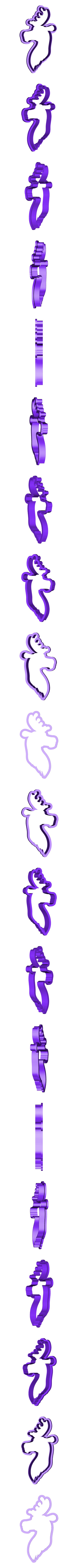 STL-SilueReno11cm.stl Candy Cane, Pine Tree, Star, Reindeer, Gingerbread Man. 5 STL