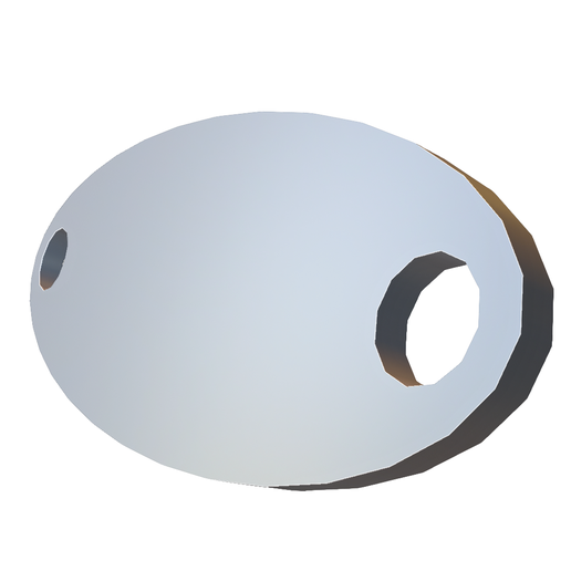 Oval Metal Link Plate