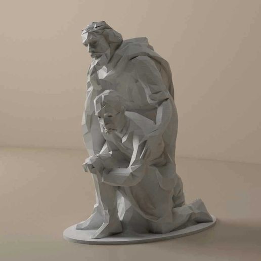 POBLADORES2.jpg Nativity - Crib LOW POLY - PART 3