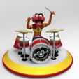 render1.jpeg Animal with Drums Muppets STL