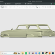 Screenshot-1641.png 1964 Chrysler Newport Town & Country Wagon, scale model, hollow shell body, resin, FDM, printable, stl