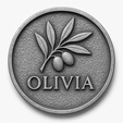 olivia-coin-front-thumbnail.png Olivia Peace & Prosperity Coin Token personnalisé