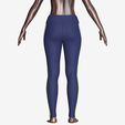 Girls-Chevron-Side-Stripe-Leggings_8.png Girls Chevron Side-Stripe Leggings | Marvelous / Clo3d / obj / fbx