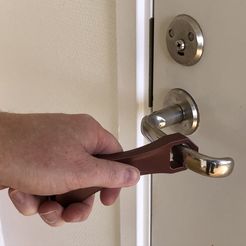 1.JPEG Fichier 3D gratuit Manipulateur de porte - pas de serrure tactile ou de poignée de porte・Design pour imprimante 3D à télécharger
