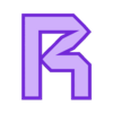 R.stl Letters and Numbers ROBOCOP | Logo