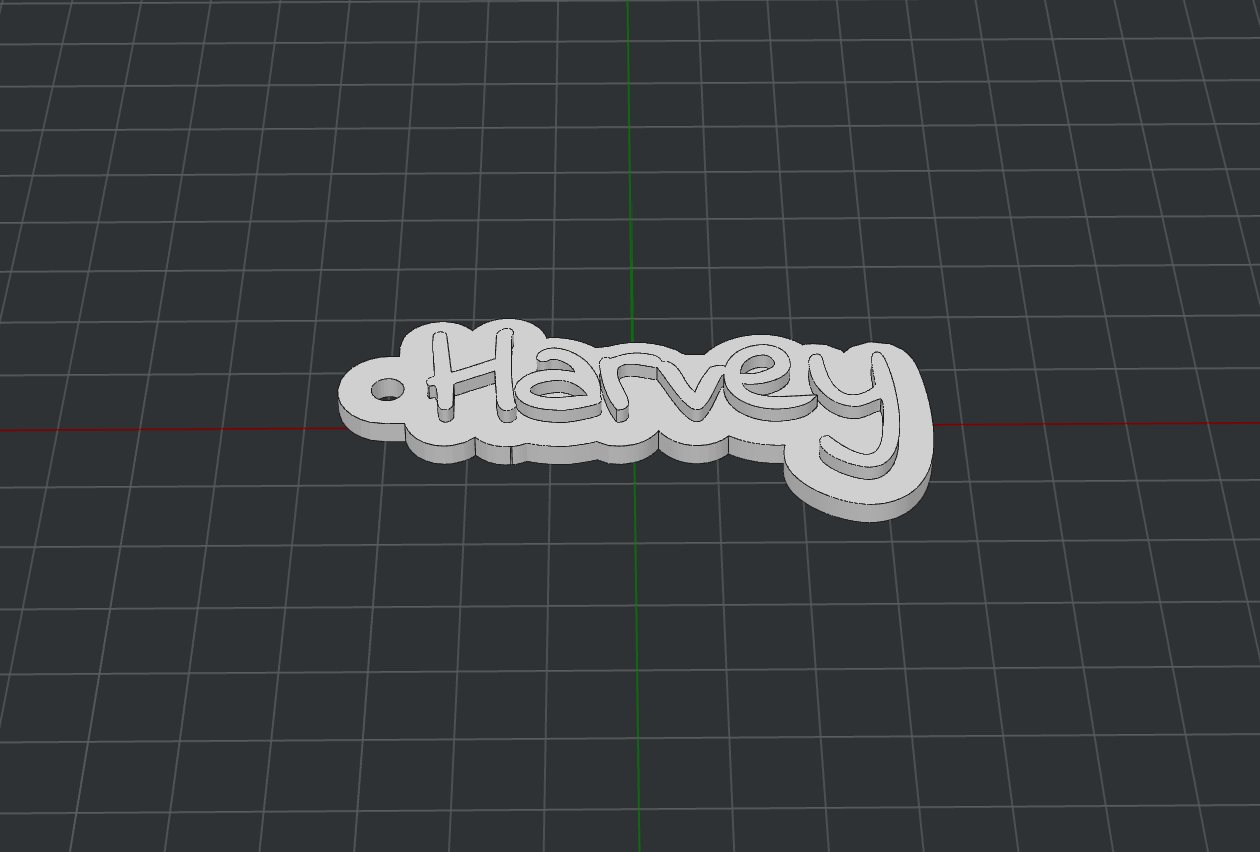 Download STL file Keychain Harvey • 3D print object ・ Cults