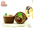 Yum3D-Cozy Hotpot Fidget Clicker Keychain_10.png Yum3D Cozy Hotpot Fidget Clicker Keychain - Cute Backpack Keychain