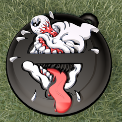 Caza-fantasma3.png OBJ-Datei Geisterjagd Schlüsselanhänger・Modell zum Herunterladen und 3D-Drucken