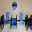 3D Printing Guardian with a 3D Printer Filament Staff.jpg 3D Printing Guardian -  Wall Mounted Filament Spool Holder