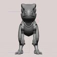 DINOSAUR-ROBOT-CUTE-5.jpg Cute Robot Dinosaur  – 3D Printable Miniature