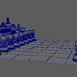 Chess-3.png Archivo STL Tablero de ajedrez modelo 3D low-poly・Idea de impresión 3D para descargar