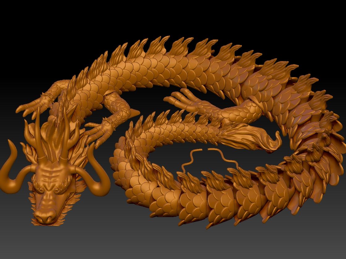 STL file Articulated Dragon - Kaido One Piece・3D printable model to ...