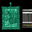 Weights.png Horce Panting Frame Pendant 3d printable Model