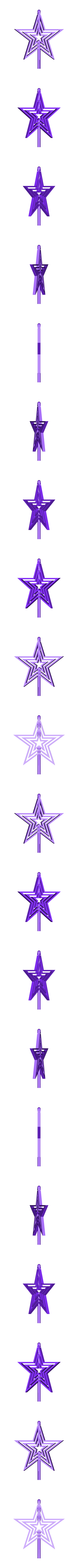 3star_tree.stl Spinning Christmas Star