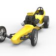 4.jpg Diecast Dragster old school à moteur avant avec coque Version 3 Echelle 1:25