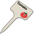 Tomate_US_1.png STL-Datei Tomato Signs / Labels for garden・Design zum Herunterladen und 3D-Drucken