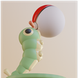 chenipan-pokeball-3d.PNG Chenipan / Caterpie with pokeball