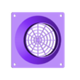 ACInfinity_160mmto4in_Fan_Adapter_with_Grill.stl AC Infinity Fan to 4in Dryer Duct