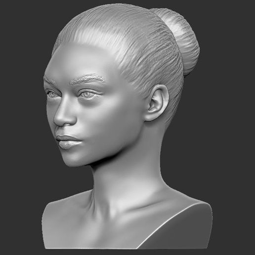 👩 Beautiful woman bust for full color 3D printing TYPE 5・ STL File for ...