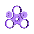 Fidget_Spinner_Without_Outside_Berings.stl Free STL file Fidget Spinner with bearings only need BBs・3D printing design to download