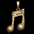 Render-3.jpg Gothic Eyeball Musical Note Pendant