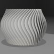 semicirculo girado v1.jpg Modern 3D Vase