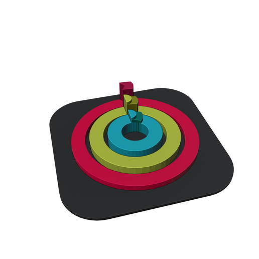 🍎 apple fitness icon symbol logo・ 3D File for ・Cults - Main Image