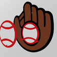 guante.png FREE Key holder and baseball keychain, glove and ball.
